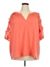 Unbranded Orange 3/4 Sleeve Blouse Size 3X (estimated) - photo 1