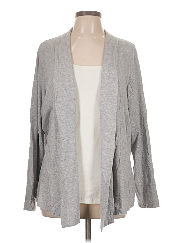 Pre-owned Coldwater Creek Cardigan Sweater In Gray