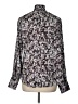 Waverly Grey 100% Polyester Floral Black Long Sleeve Blouse Size L - photo 2