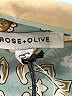 Rose + Olive 100% Polyester Paisley Blue Long Sleeve Blouse Size XS - photo 7
