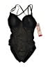 SPANX Metallic Black One Piece Swimsuit Size 00 - photo 1