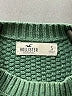 Hollister 100% Cotton Argyle Green Pullover Sweater Size S - photo 7