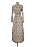 Unbranded 100% Polyester Paisley Brown Casual Dress Size M - photo 2
