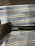 Zara Stripes Blue Long Sleeve Button-Down Shirt Size S - photo 7