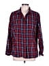 Duluth Trading Co. 100% Cotton Plaid Red Long Sleeve Button-Down Shirt Size XL - photo 1