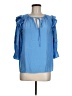 Ramy Brook 100% Polyester Blue 3/4 Sleeve Blouse Size M - photo 1