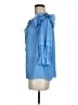 Ramy Brook 100% Polyester Blue 3/4 Sleeve Blouse Size M - photo 5