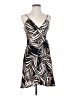 Veronica M. Animal Print Brown Cocktail Dress Size XS - photo 1