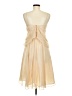 Geode 100% Polyester Tan Ivory Cocktail Dress Size M - photo 2