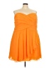 David's Bridal 100% Polyester Orange Cocktail Dress Size 26 - photo 1