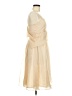Geode 100% Polyester Tan Ivory Cocktail Dress Size M - photo 4
