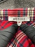 Active 100% Cotton Plaid Red Long Sleeve Button-Down Shirt Size M - photo 7