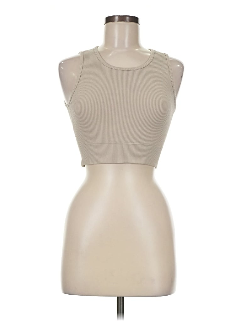 Pre-owned Yogalicious Sports Bra In Tan