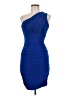 Soprano Solid Blue Cocktail Dress Size M - photo 1