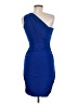 Soprano Solid Blue Cocktail Dress Size M - photo 2
