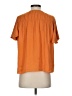 T Tahari 100% Polyester Orange Short Sleeve Blouse Size XS - photo 2