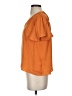 T Tahari 100% Polyester Orange Short Sleeve Blouse Size XS - photo 5