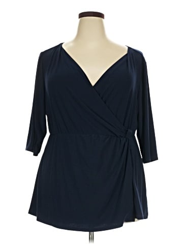 Kiyonna 3/4 Sleeve Blouse (view 1)