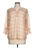 Christopher & Banks 100% Polyester Ivory 3/4 Sleeve Blouse Size L (petite) - photo 1