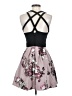 Crystal Doll Floral Gray Cocktail Dress Size S - photo 2