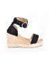 Iris & Ink 100% Leather Black Wedges Size EU 38 - photo 1
