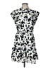 Joie 100% Polyester Print Black Casual Dress Size L - photo 1