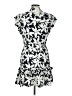 Joie 100% Polyester Print Black Casual Dress Size L - photo 2