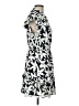 Joie 100% Polyester Print Black Casual Dress Size L - photo 4