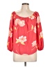 Billabong 100% Rayon Orange 3/4 Sleeve Blouse Size L - photo 1