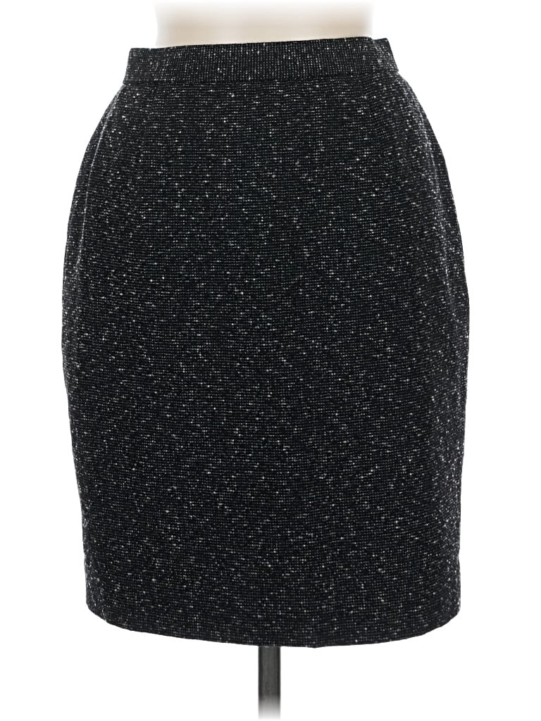 Pre-owned Classiques Entier Wool Skirt In Black