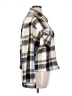 New Look Plaid Silver 3/4 Sleeve Button-Down Shirt Size XL - photo 4