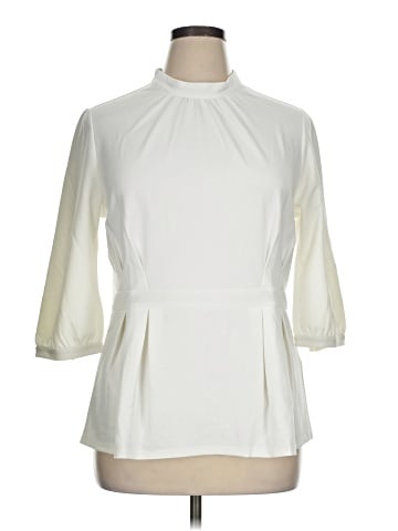 Allegra K 3/4 Sleeve Blouse (view 1)