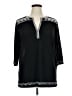 Urban Coco Black 3/4 Sleeve Blouse Size XL - photo 1