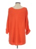 L Love Orange Pullover Sweater Size S - photo 2