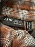 Attitudes by Renee Plaid Brown Long Sleeve Blouse Size 2X - photo 7