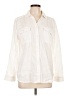 Chico's Ivory Long Sleeve Button-Down Shirt Size Lg (2) - photo 1