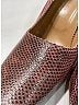 Gucci 100% Snakeskin Metallic Pink Heels Size 9 - photo 4