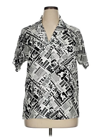 Self Esteem Short Sleeve Button-Down Shirt (view 1)
