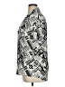 Self Esteem 100% Rayon Print Silver Short Sleeve Button-Down Shirt Size XL - photo 5
