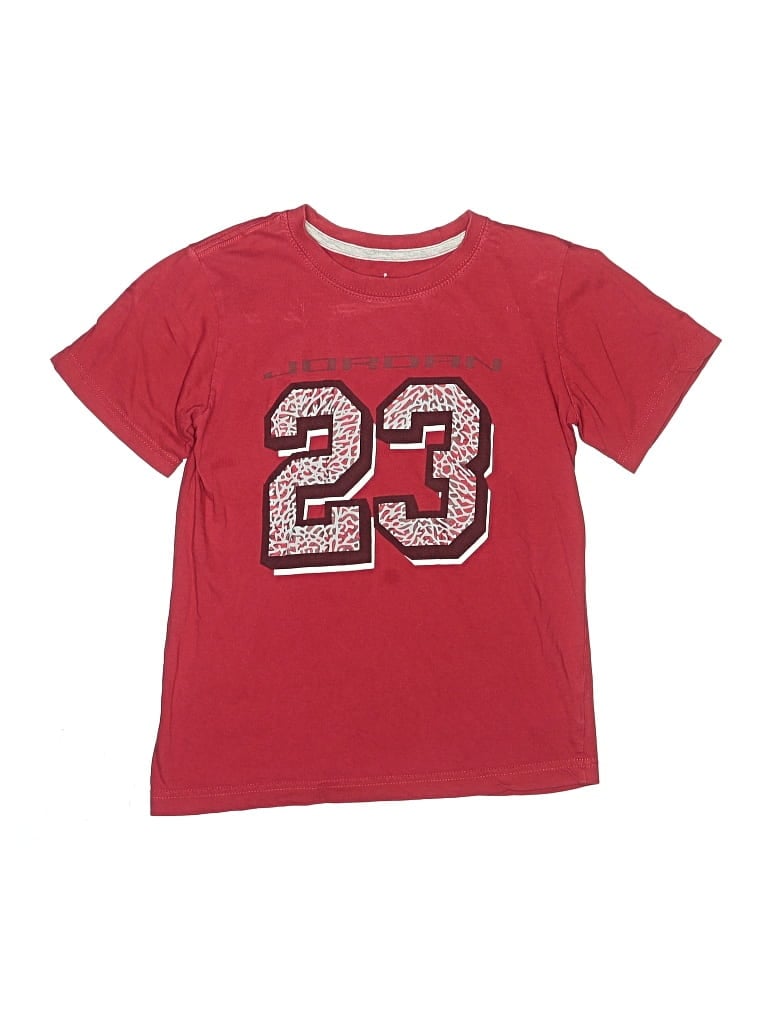Pre-owned Air Jordan Kids' Short Sleeve T-shirt In Red