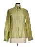 Equipment Metallic Green Long Sleeve Button-Down Shirt Size M - photo 1
