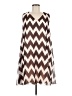 Lbisse Chevron-herringbone Brown Casual Dress Size M - photo 1
