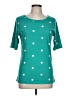 Lularoe Polka Dots Teal Short Sleeve T-Shirt Size L - photo 1
