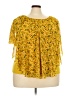 C established 1946 100% Polyester Yellow Short Sleeve Blouse Size 22 - photo 1