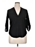 Lush Black 3/4 Sleeve Blouse Size 32 - photo 1