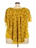 C established 1946 100% Polyester Yellow Short Sleeve Blouse Size 22 - photo 2