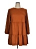 Unbranded 100% Polyester Solid Brown Casual Dress Size XL - photo 1