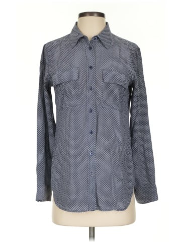 Equipment Long Sleeve Silk Top (view 1)