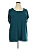 Torrid Teal Short Sleeve Top Size 4X Plus (4) - photo 1