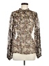 MUNTHE Paisley Brown Long Sleeve Blouse Size 8 US - photo 1